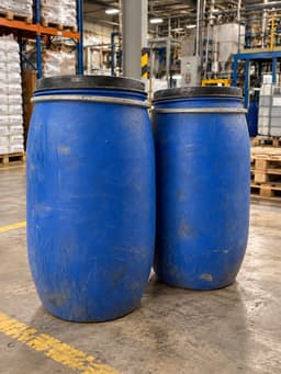 plastic blue drums  2