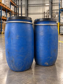 plastic blue drums  3